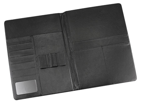 Carpeta Simil Cuero Negra OF816 - foto 1 artesfera.cl